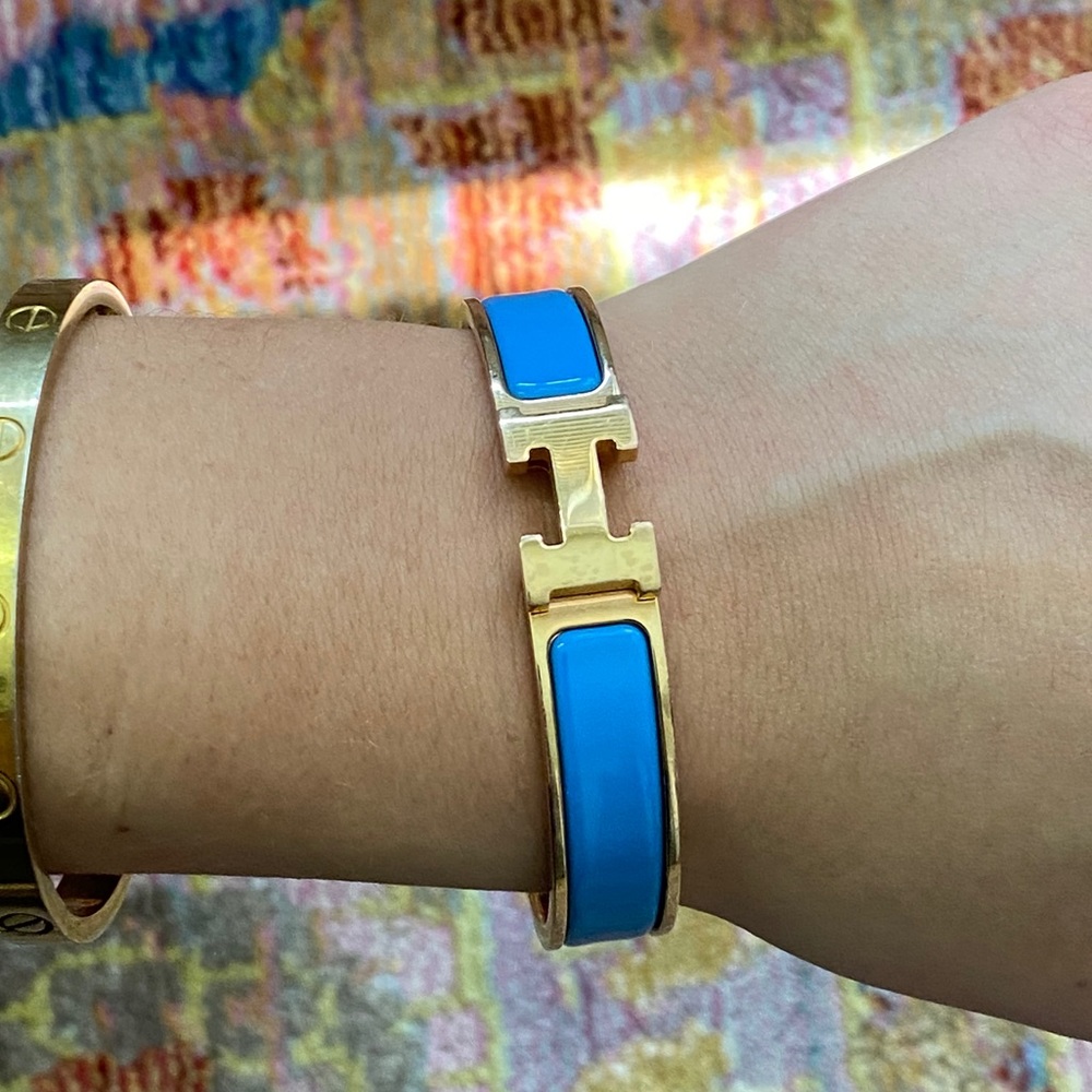 Hermés “H” clic clac bracelet size GM